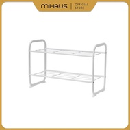SWITZERLAND Shoe rack, white, 60x26x40 cm