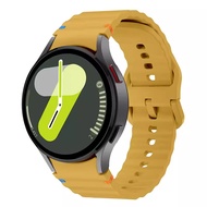 For Samsung Galaxy Watch 7 44mm 40mm สาย Galaxy Watch FE สาย Original ซิลิโคน สายนาฬิกา Sport นาฬิกา