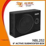 [AAAONLINE] Nakamichi NBL252 - 8" Active Subwoofer Box | Subwoofer Box | Subwoofer Box Kereta | Car Woofer 汽车低音炮盒