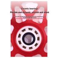 【 LCG5】- 10T Derailleur Pulley Wheel with Positive Negative Teeth Ceramic Bearings Cycling Componen