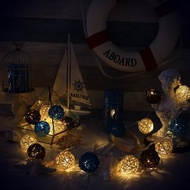 創意燈飾 籐球燈串 電池款 左岸咖啡 長度2M LED氣氛燈 聖誕節