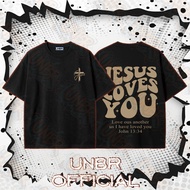 UNBR Christian Jesus Good News God Loves You T-Shirts Men's casual T-shirt, unisex 13