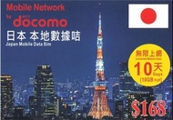 🌟限時優惠包平郵🌟Mobile Network DOCOMO 4G 10GB 10日上網 Sim卡