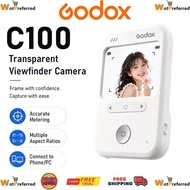 Godox C100ช่องมองภาพออปติคอลโปร่งใสรองรับกล้องแสงที่วัดได้65กรัมข้อมูลที่แสดงใสอัตราส่วนเชิงสร้างสรร
