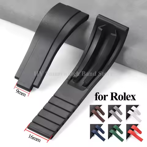 20mm TPU Rubber WatchBand for Rolex Submariner for Daytona GMT for Oysterflex Men Silicone Bracelet 