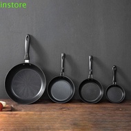 INSTORE Non Stick Cooking Pots, Mini Round Egg Frying Pan, Single Serve 12/18/26/30cm Non Toxic Heat Resistant Induction Cooker Pans for Stove Induction Hob