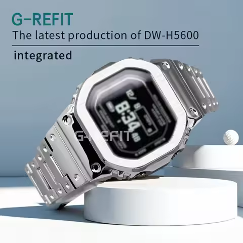 G-Refit V6.0 Compatible with DW-H5600MB stainless steel mecha metal H5600 watch case strap engraved 