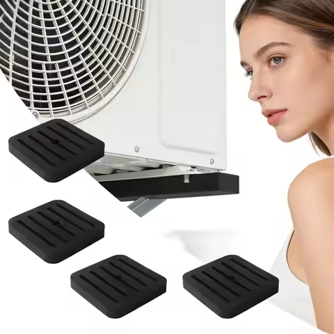 4pcs Air Conditioner Vibration Isolator AC Anti-vibration Rubber Pad AC Wall-mounted Bracket Vibrati