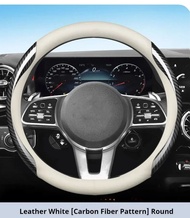 yolandd ฝาครอบพวงมาลัยรถยนต์สำหรับ Audi A1 A3 A4 A5 A6 A7 Q5 Q7 หนัง Pu พวงมาลัยป้องกันรอยขีดข่วนลื่