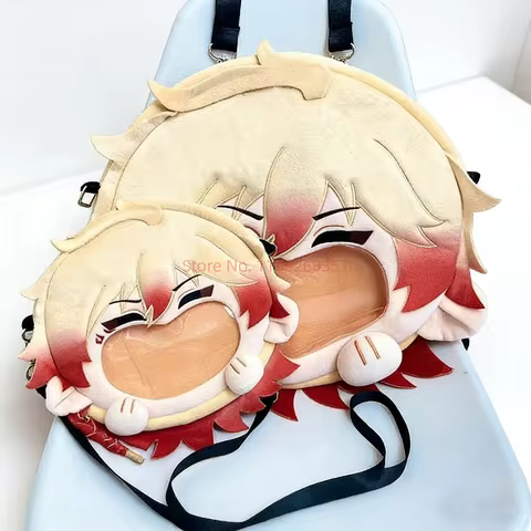 Game Honkai Star Rail Mydei Cosplay Plush Bag Laugh Face Transparent Itabag Backpack Mydeimos Travel