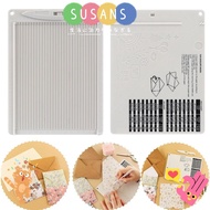 SUSANS Craft Paper Cutter, Multi-purpose with Measuring Grid Paper Trimmer Scoring Board, Plastic DI