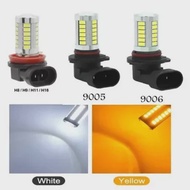 LAMPU LED FOGLAMP H11 H16 H8 HB3 HB4 33 TITIK LED MATA 5 SISI 9005 9006 SUPER BRIGHT