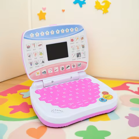 English Learning Machine Laptop Computer Toys Child Electronic Preschool Language Education Gift Tod