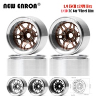 1.9" Beadlock Wheel Rim RC Hub Negative offset -10mm Aluminum for 1/10 RC Car Gen8 VS4-10 Redcat Tam