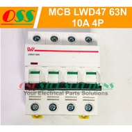 CIRCUIT BREAKER MCB AC LWD47-63N 4P 10A