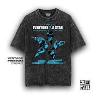 Caption'Style Band Shirt 5 SECONDS OF SUMMER Stonewash T-Shirt | Oversized T-Shirt Wanita | Men's T-