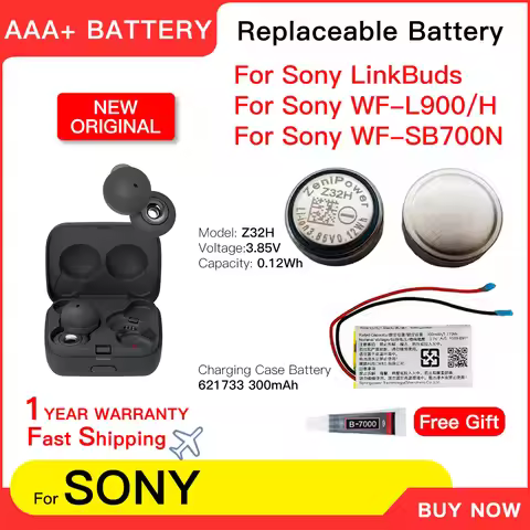Original 621733 Charging BOX Case Z32H Battery For Sony LinkBuds WF-L900 WF-L900H WF-SB700N Bluetoot