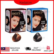Kedaicm [READY STOCK IN SELANGOR] EAGLES HENNA Dye Hair 10g X 6pcs Black Or Brown Traditional Inai R