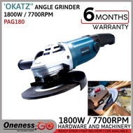 Okatz 7" Angle Grinder - PAG180