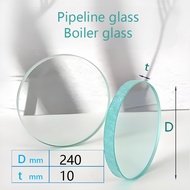 Customized Pipe Glass, Boiler Observation Glass φ 240xt10mm