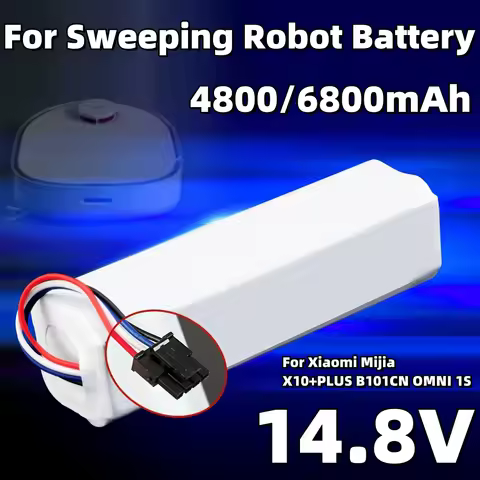 14.8V 6800mAh for Xiaomi Mijia X10+PLUS B101CN OMNI 1S and Dreame F9 D9 L10 Pro Plus S10 S20 X10 Swe