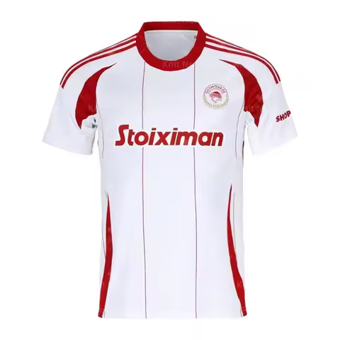2025 Olympiacos Piraeus Home jersey Greek jersey Autumn Sports Dry Quickly Men's T-Shirt Children's