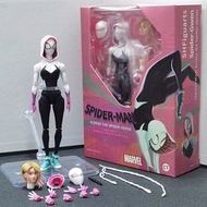 Original Shf Spider-Man Across The Spiderverse Miles Morales Action Figure Pvc Collectible Model 15c