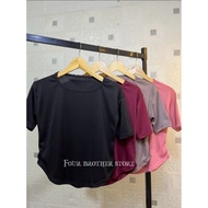 SHORT RIB SQUERNECK/WOMEN'S SHORT SLEEVE TOPWomen's Top