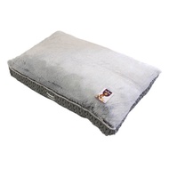 TRUSTIE Textile Rectangle Bed - Braid (Grey) (Medium) (70X45X8Cm)