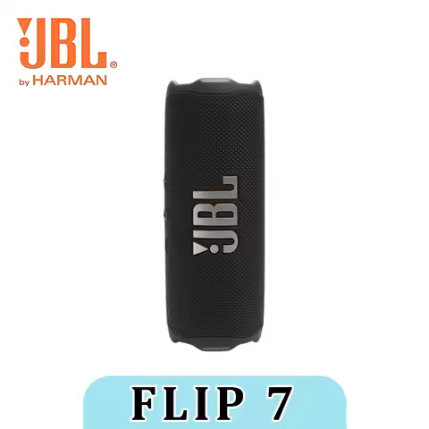 JBL FLIP7 black kaleidoscope seventh generation subwoofer sound system for cycling, outdoor camping,