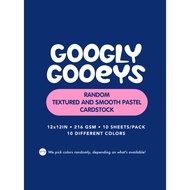 Random Assorted Textured and Smooth Pastel Cardstock | 12in x 12in