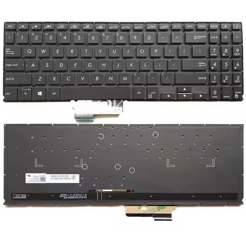 US / Russian Backlit Keyboard For ASUS ZenBook Q536FD Q536FDX Q536 SN2501BLSG-89040-XUA 0KN1-5X1US16