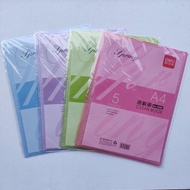 Deli Clear Book File A4 5 Pockets