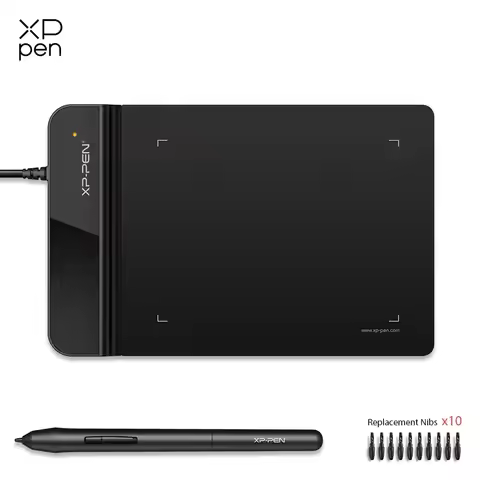 Drawing Tablet XPPen G430S Graphic Drawing Tablet with 8192 Levels Pressure Battery Free Stylus 4x3 