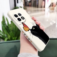 Creative Butterfly Cat Phone Case For OnePlus 13R 13 12R 12 11R 11 10 10T 10R 5G Comfortable Feel Co