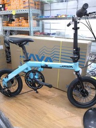 全新14吋JAVA X1鋁合金摺車，行貨，7速碟刹【深水埗門市easy bike依時單車店】