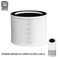 AIRPRO Sterra Moon H13 HEPA Filter (3-in-1) Air Purifier HEPA Filter & Carbon Filter