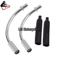 MTB V Brake Pipe Bicycle V Brake Noodle Cable Guide Bend Pipe with Plastic Boots Sleeve Basikal V Brake U + Getah