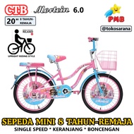 CTB PMB Mortein Princess 6.0 Bike for Children 8 Years-Teenagers 20 Inch Low Step Frame Junior City 