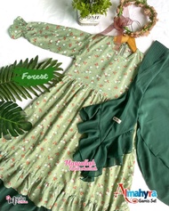 Gamis Anak Set Hijab Almahyra Gamis Anak Set untuk Usia 2-8 thn by Mysha Kids Muslimah