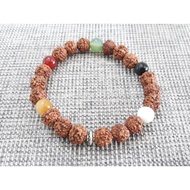 5 Elements Crystal Beads Rudraksha Bracelet