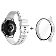 Dây đeo silicon + Vỏ tích hợp Phim cường lực cho Samsung Galaxy Watch 7 FE 6 5 4 40MM 44MM Bảo vệ mà