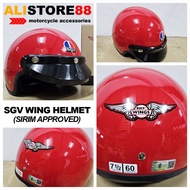 [Sirim Approved] SGV WING HELMET - RED COLOR