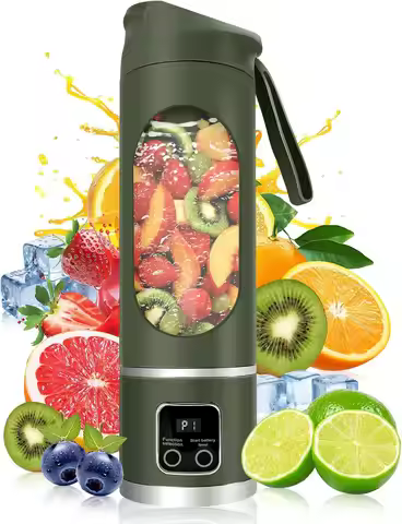 Portable Blender Personal Electric USB，500ML Portable juicer Shakes and Smoothies Blender，Small