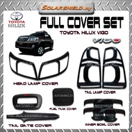 Toyota Hilux Vigo 2012-2014 Car Accessories Cover ABS Matte Black Design