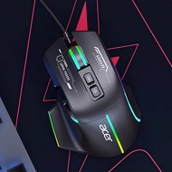 เมาส์มาโครสำหรับเล่นเกม OMW950 เอนจิ้นออปติคอลระดับมืออาชีพ กระโปรงข้างยางกันลื่น การออกแบบตามหลักสร