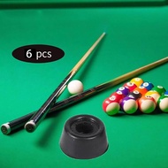 [szluzhen3gv] 6x Billiard Cue Bottom Cover with Screw Game Club Protector Repair Black