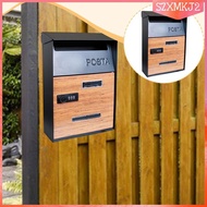 [szxmkj2] Security Locking Mail Box with Combination Lock for Gated Community 21.5x11x33cm Multipurp