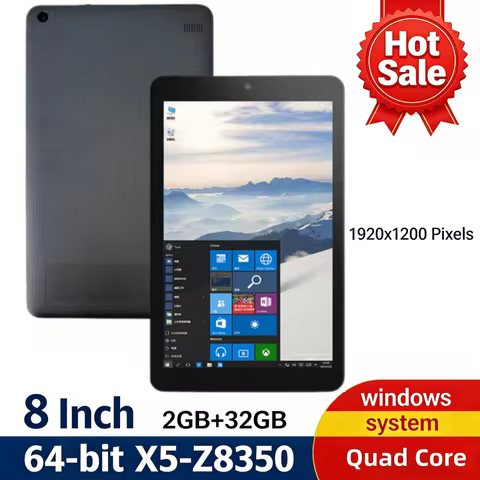 1920 x1200 IPS 8-Inch Windows 10 Tablet 64-bit X5-Z8350 CPU 2GB DDR3 RAM 32GB eMMC ROM Quad Core Dua