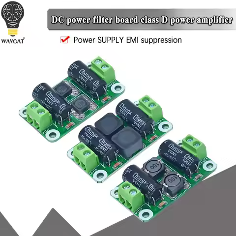 DC Power Filter Board 0-25V/0-50V 2A/3A/4A Class D Power Amplifier Module Interference Suppression B